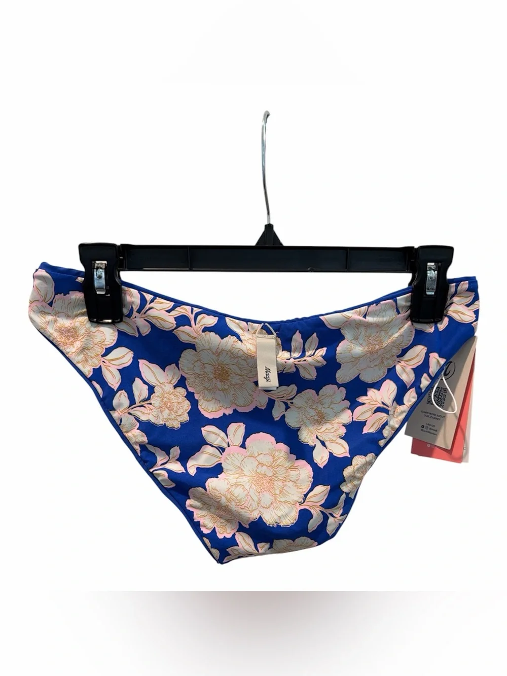MAAJI Blue Bouquet Splendour High Leg Reversible Bikini Bottom size large